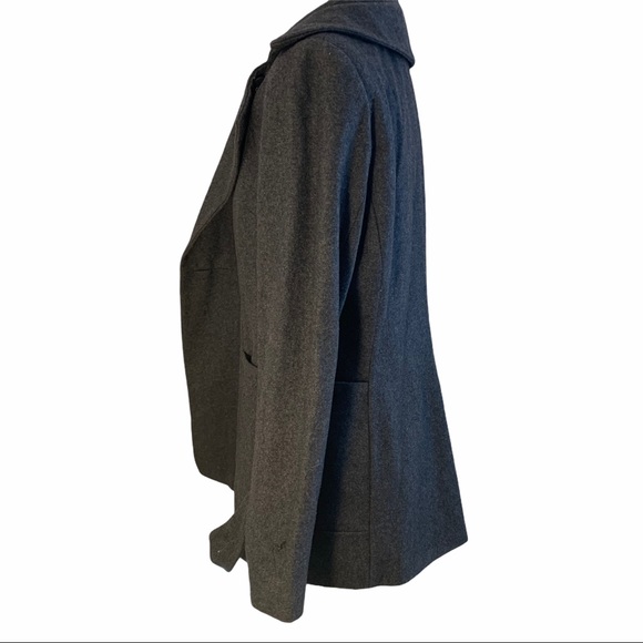 Sasha Design And Quality Dark Gray Peacoat - Picture 5 of 15